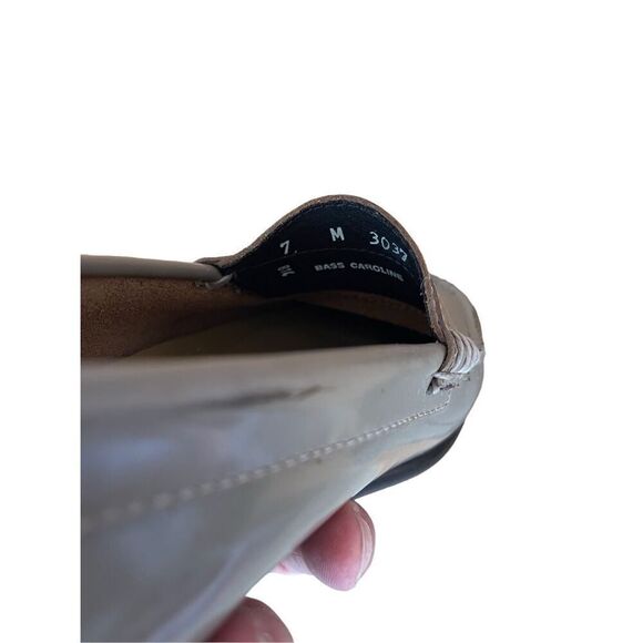 G.H. Bass Womens Gray Leather Slip On Bass Caroline Loafer Size 7 - Picture 7 of 7